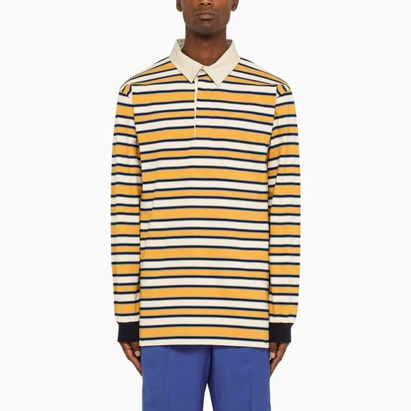 GUCCI Other - Gucci Yellow Striped Polo With Logo Label